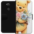Miniatyrbillede 1 af 3: Sony Xperia XA2 Tegnebogsetui Nalle Puh med blomster - klassisk børnefavorit i en blomstrende forårs miljø