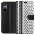 Miniatyrbilde 1 av 3: Sony Xperia 5 V Lommeboketui Palestinsk mønster - inspirert av tradisjonell stil keffiyeh-stoff