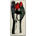 Miniatyrbilde 1 av 3: Sony Xperia 5 V Gjennomsiktig deksel Hand knyttet i Palestinas farger - kraftig symbol for frihetsbevegelsen