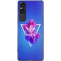 Miniatyrbilde 1 av 3: Sony Xperia 5 V Gjennomsiktig deksel Adidas-inspirert blått design - sporty motiv med retro vibe i blåtoner