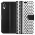 Miniatyrbillede 1 af 3: Sony Xperia L3 Tegnebogsetui Palæstinensisk mønster - inspireret af traditionel stil keffiyeh-stof