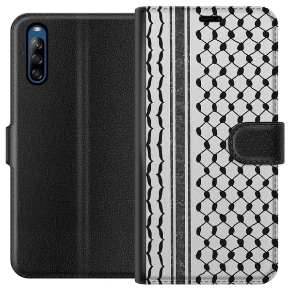Sony Xperia L4 Tegnebogsetui Palæstinensisk mønster - inspireret af traditionel stil keffiyeh-stof