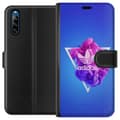 Miniatyrbillede 1 af 3: Sony Xperia L4 Tegnebogsetui Adidas-inspireret blåt design - sporty motiv med retrovibe i blå toner