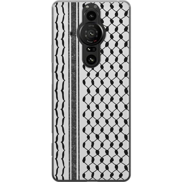 Sony Xperia Pro-I Gjennomsiktig deksel Palestinsk mønster - inspirert av tradisjonell stil keffiyeh-stoff