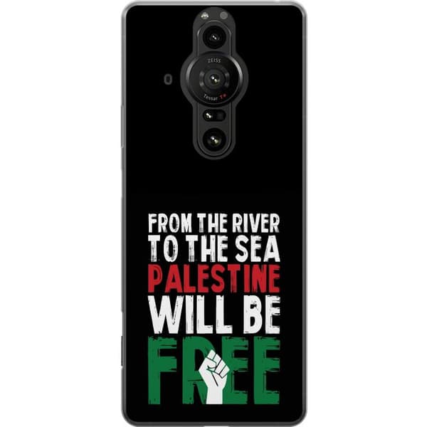 Sony Xperia Pro-I Läpinäkyvä kuori Vapauta Palestiina