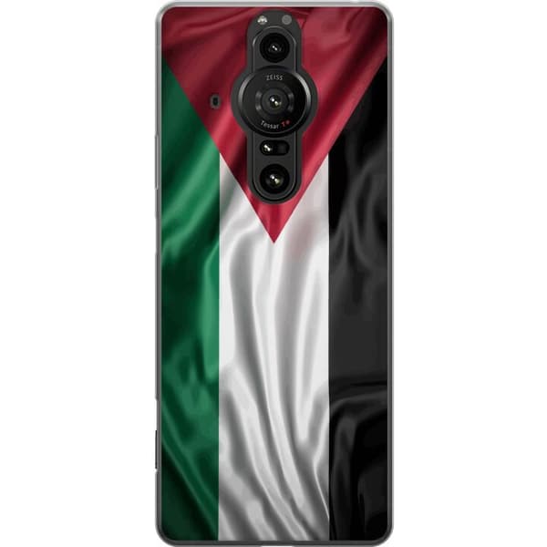 Sony Xperia Pro-I Gjennomsiktig deksel Palestinaflagget – ikoniskt symbol på frihet i rødt, svart, hvitt og grønt