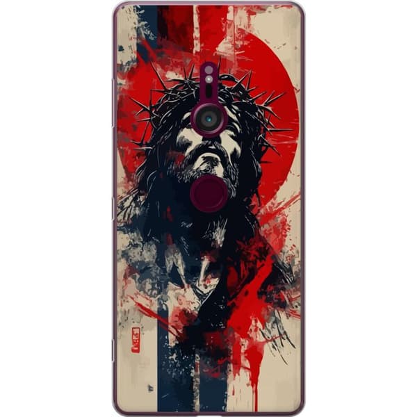 Sony Xperia XZ3 Genomskinligt Skal Jesus med kors – kristet motiv med stark symbolik om tro och hopp