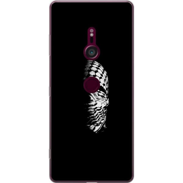 Sony Xperia XZ3 Gjennomsiktig deksel Keffiyeh-mønster - klassisk svart-hvit palestinsk sjal med kulturell betydning