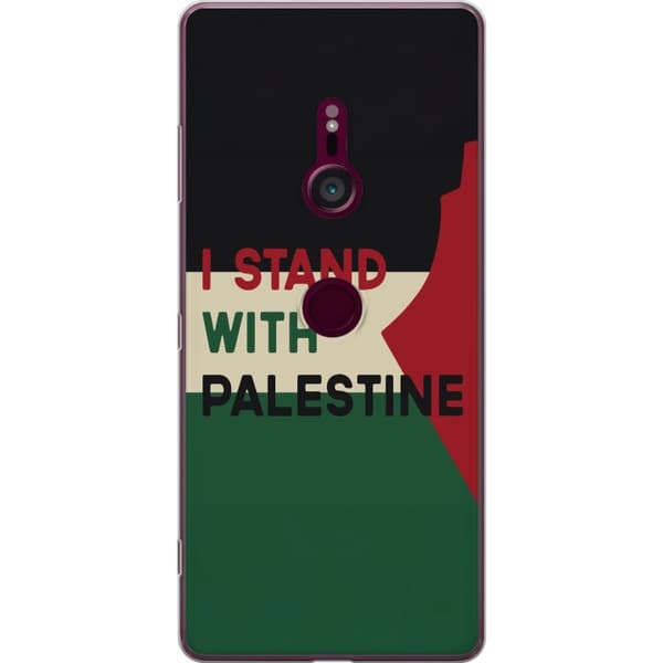 Sony Xperia XZ3 Gennemsigtig cover Stå sammen med Palæstina - solidaritetsdesign med en stærk besked