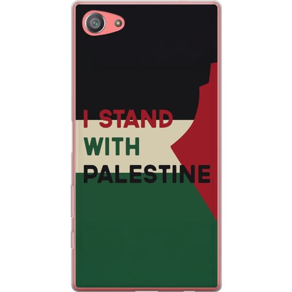 Sony Xperia Z5 Compact Gjennomsiktig deksel Stå opp for Palestina - solidaritetsdesign med en sterk melding
