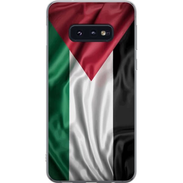 Samsung Galaxy S10e Läpinäkyvä kuori Palestiinan lippu – ikoninen vapauden symboli punaisessa, mustassa, valkoisessa ja vihreässä