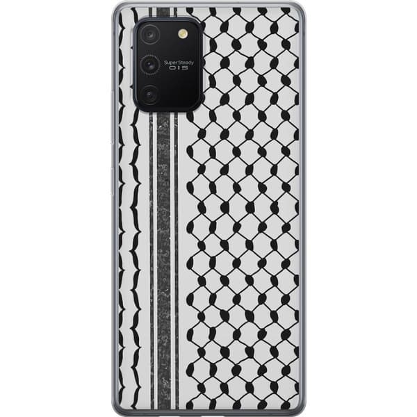 Samsung Galaxy S10 Lite Genomskinligt Skal Palestinskt mönster – inspirerat av keffiyeh-tyg i traditionell stil