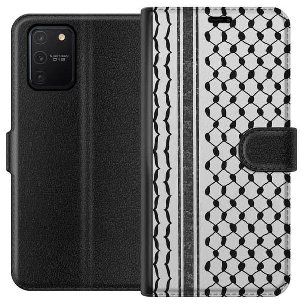 Samsung Galaxy S10 Lite Tegnebogsetui Palæstinensisk mønster - inspireret af traditionel stil keffiyeh-stof