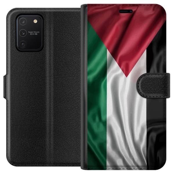 Samsung Galaxy S10 Lite Lompakkokotelo Palestiinan lippu – ikoninen vapauden symboli punaisessa, mustassa, valkoisessa ja vihreässä