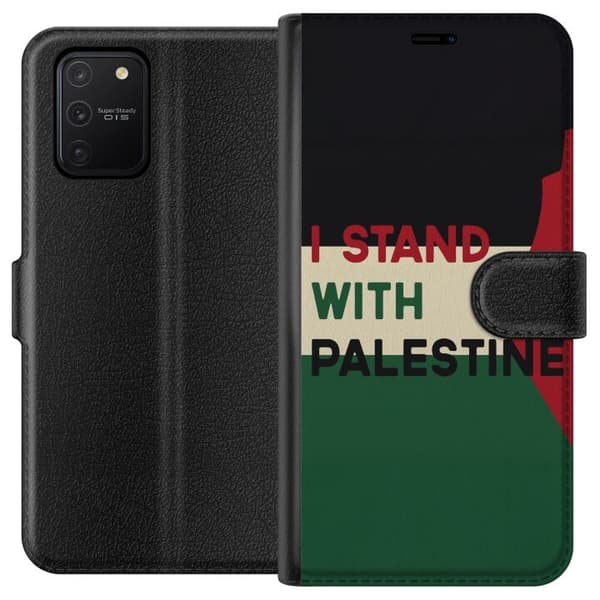 Samsung Galaxy S10 Lite Tegnebogsetui Stå sammen med Palæstina - solidaritetsdesign med en stærk besked