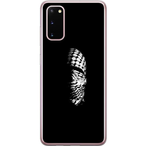 Samsung Galaxy S20 Gjennomsiktig deksel Keffiyeh-mønster - klassisk svart-hvit palestinsk sjal med kulturell betydning