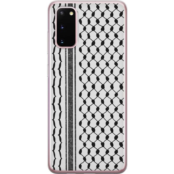 Samsung Galaxy S20 Gjennomsiktig deksel Palestinsk mønster - inspirert av tradisjonell stil keffiyeh-stoff