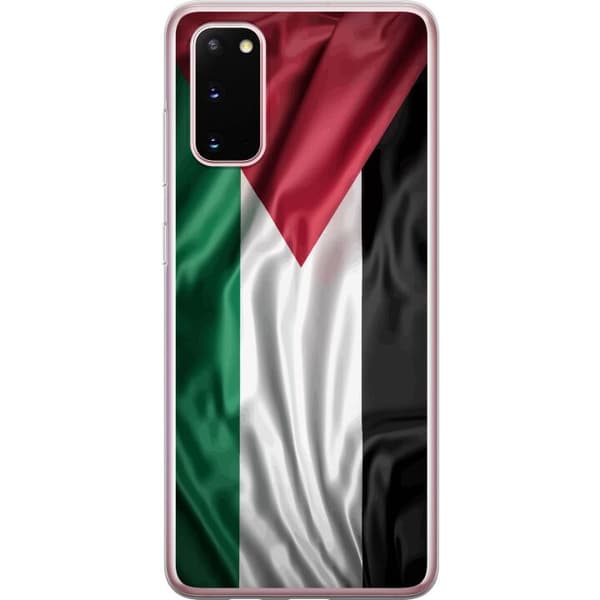 Samsung Galaxy S20 Gjennomsiktig deksel Palestinaflagget – ikoniskt symbol på frihet i rødt, svart, hvitt og grønt