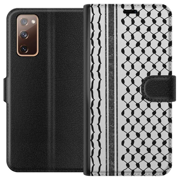 Samsung Galaxy S20 FE Plånboksfodral Palestinskt mönster – inspirerat av keffiyeh-tyg i traditionell stil
