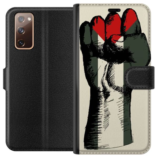 Samsung Galaxy S20 FE Lompakkokotelo Käsi sidottu Palestinan väreihin - voimakas symboli vapausliikkeelle