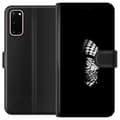Miniatyrbilde 1 av 3: Samsung Galaxy S20 Lommeboketui Keffiyeh-mønster - klassisk svart-hvit palestinsk sjal med kulturell betydning