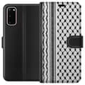 Miniatyrbilde 1 av 3: Samsung Galaxy S20 Lommeboketui Palestinsk mønster - inspirert av tradisjonell stil keffiyeh-stoff