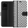 Miniatyrbild 1 av 3: Samsung Galaxy S20 Ultra Plånboksfodral Palestinskt mönster – inspirerat av keffiyeh-tyg i traditionell stil