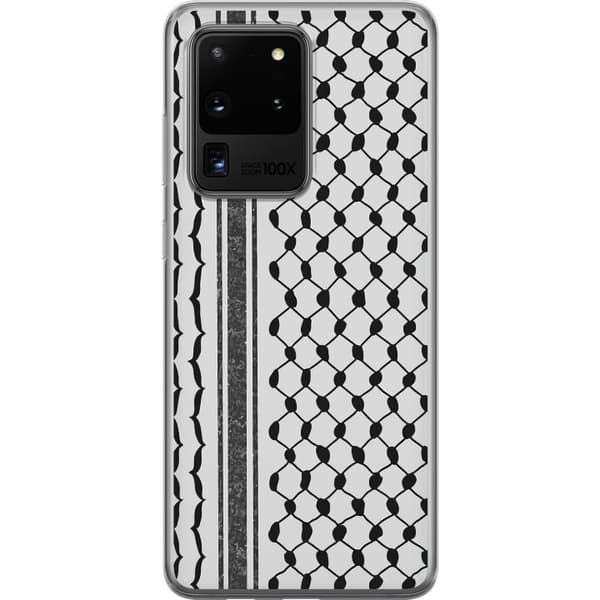 Samsung Galaxy S20 Ultra Gjennomsiktig deksel Palestinsk mønster - inspirert av tradisjonell stil keffiyeh-stoff
