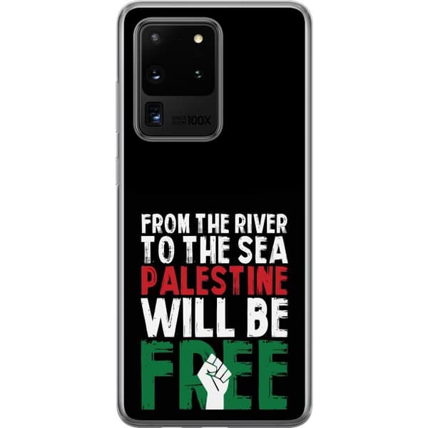 Samsung Galaxy S20 Ultra Gennemsigtig cover Fri Palæstina