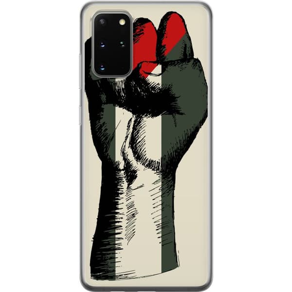 Samsung Galaxy S20+ Läpinäkyvä kuori Käsi sidottu Palestinan väreihin - voimakas symboli vapausliikkeelle