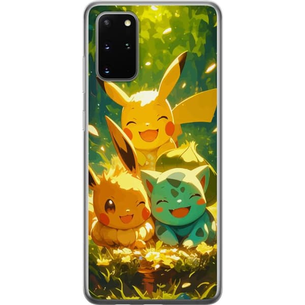 Samsung Galaxy S20+ Läpinäkyvä kuori Pixelmonster pelityyli - värikäs muotoilu retroa rakastaville pelaajille
