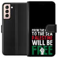 Miniatyrbild 1 av 3: Samsung Galaxy S21 Plånboksfodral Free Palestine – politiskt statement med kraftfullt grafiskt uttryck