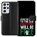 Miniatyrbild 1 av 3: Samsung Galaxy S21 Ultra 5G Plånboksfodral Free Palestine – politiskt statement med kraftfullt grafiskt uttryck