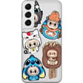 Miniatyrbilde 1 av 3: Samsung Galaxy S22 5G Gjennomsiktig deksel Labubu figure samling - Pop Mart Labubu The Monsters i fargerik design