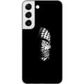 Miniatyrbillede 1 af 3: Samsung Galaxy S22 5G Gennemsigtig cover Keffiyeh-mønster - klassisk sort-hvid palæstinensisk tørklæde med kulturel betydning