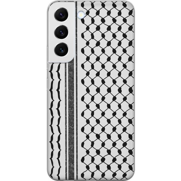 Samsung Galaxy S22 5G Gjennomsiktig deksel Palestinsk mønster - inspirert av tradisjonell stil keffiyeh-stoff