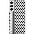 Miniatyrbilde 1 av 3: Samsung Galaxy S22 5G Gjennomsiktig deksel Palestinsk mønster - inspirert av tradisjonell stil keffiyeh-stoff