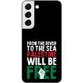 Miniatyrbild 1 av 3: Samsung Galaxy S22 5G Genomskinligt Skal Free Palestine – politiskt statement med kraftfullt grafiskt uttryck