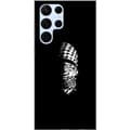 Miniatyrbillede 1 af 3: Samsung Galaxy S22 Ultra 5G Gennemsigtig cover Keffiyeh-mønster - klassisk sort-hvid palæstinensisk tørklæde med kulturel betydning