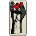 Miniatyrbillede 1 af 3: Samsung Galaxy S23 FE Gennemsigtig cover Hånd bundet i Palæstinas farver - kraftfuldt symbol for frihedsbevægelsen