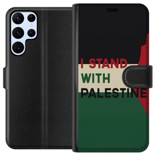 Samsung Galaxy S24 Ultra Lommeboketui Stå opp for Palestina - solidaritetsdesign med en sterk melding