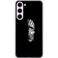 Miniatyrbillede 1 af 3: Samsung Galaxy S23+ Gennemsigtig cover Keffiyeh-mønster - klassisk sort-hvid palæstinensisk tørklæde med kulturel betydning