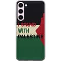Miniatyrbilde 1 av 3: Samsung Galaxy S23+ Gjennomsiktig deksel Stå opp for Palestina - solidaritetsdesign med en sterk melding