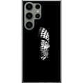Miniatyrbillede 1 af 3: Samsung Galaxy S23 Ultra Gennemsigtig cover Keffiyeh-mønster - klassisk sort-hvid palæstinensisk tørklæde med kulturel betydning