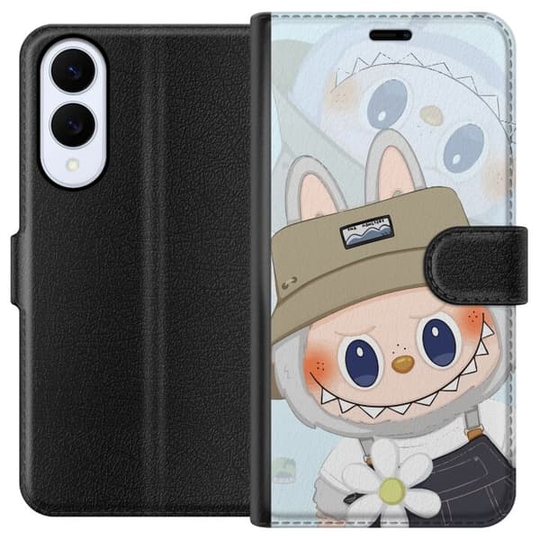 Samsung Galaxy S25 Edge Tegnebogsetui Labubu med hat - Pop Mart figur Mr. Butcher i retro-stil med karakter