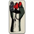 Miniatyrbilde 1 av 3: Samsung Galaxy S24 FE Gjennomsiktig deksel Hand knyttet i Palestinas farger - kraftig symbol for frihetsbevegelsen