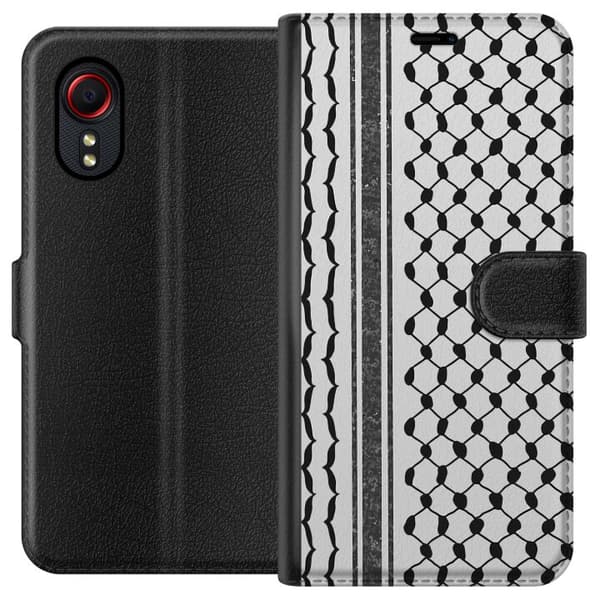 Samsung Galaxy Xcover 5 Plånboksfodral Palestinskt mönster – inspirerat av keffiyeh-tyg i traditionell stil