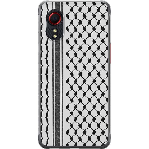 Samsung Galaxy Xcover 5 Gennemsigtig cover Palæstinensisk mønster - inspireret af traditionel stil keffiyeh-stof
