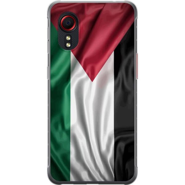 Samsung Galaxy Xcover 5 Läpinäkyvä kuori Palestiinan lippu – ikoninen vapauden symboli punaisessa, mustassa, valkoisessa ja vihreässä