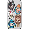 Miniatyrbild 1 av 3: Samsung Galaxy Xcover6 Pro Genomskinligt Skal Labubu figursamling – Pop Mart Labubu The Monsters i färgglad design